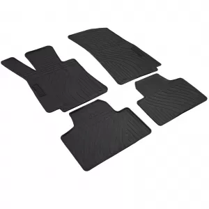 Car Rubber Floor Mats Black Premium Set for Mercedes GLC X253 C253 15-22