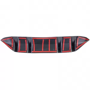 Sport rear diffuser extension fits AMG-Line bumper Mercedes C W205 18-21