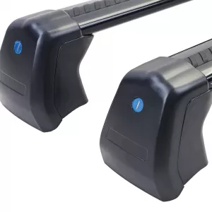 Barre trasversali in alluminio nere per portapacchi adatte per Land Rover Defender 110 L663 dal 19-image-6202604