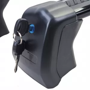 Barre trasversali in alluminio nere per portapacchi adatte per Land Rover Defender 110 L663 dal 19-image-6202605