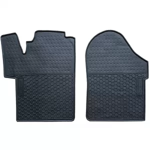 Car Rubber Floor Mats Black Premium Set for Mercedes V-Class W447 from 2014