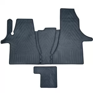 Premium rubber floor mat set, 8-piece, for VW T6.1 Multivan from year 2019