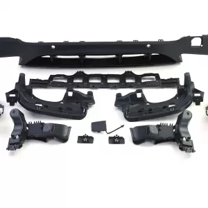 Diffusore posteriore sportivo con terminali di scarico cromati adatto per Mercedes GLC X253 SUV 15-19-image-6202807