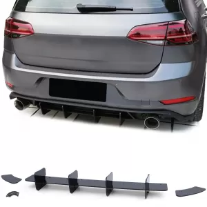 image-49-Hátsó diffúzor betét splitter fényes fekete VW Golf 7 GTI Sedan 13-20
