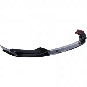 Front spoiler lip bumper black gloss suitable for 5 Series BMW G30 G31 from 2016