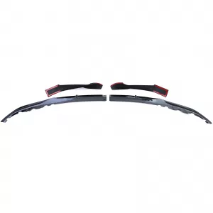 Front spoiler lip bumper black gloss suitable for 5 Series BMW G30 G31 from 2016