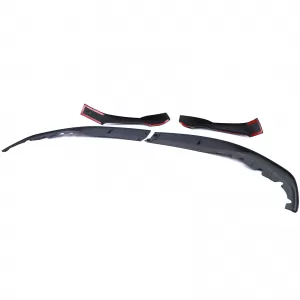 Front spoiler lip bumper black gloss suitable for 5 Series BMW G30 G31 from 2016