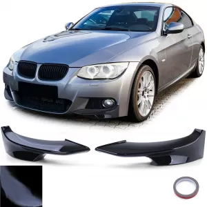 image-7-Első koptató spoiler splitter fényes fekete BMW 3-as E92 E93 10-13