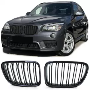 Sport double-slat performance glossy grille suitable for BMW X1 E84 09-15