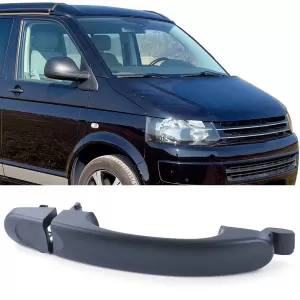 Door handle exterior black passenger door right for VW Bus T5 03-09