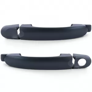 Door handles exterior black pair left right for VW Bus T5 03-09