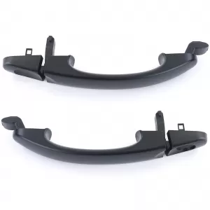 Door handles exterior black pair left right for VW Bus T5 03-09