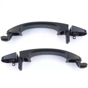 Door handles exterior black pair left right for VW Bus T5 03-09