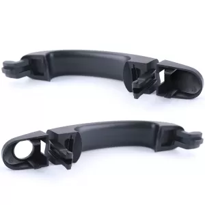 Door handles exterior black pair left right for VW Bus T5 03-09