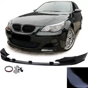 Sport Performance Front Spoiler Lip Gloss Black suitable for BMW 5 Series E60 E61