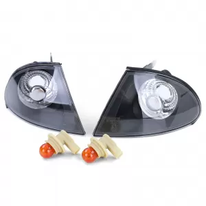 Clear glass indicators black smoke suitable for BMW 3 Series E46 Sedan Touring 98-01