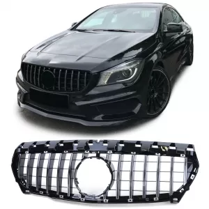 Sport grille chrome black gloss for Mercedes CLA C117 pre-facelift 13-16