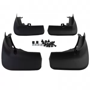 Mud flap set front and rear black for VW Touareg CR from 18 without R-Line