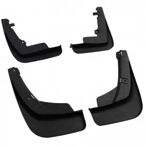 Mud flap set front and rear black for VW Touareg CR from 18 without R-Line