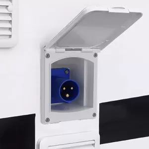 Caravan motorhome installation CEE 16A 230V caravan inlet plug socket IP44