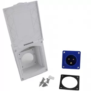 Caravan motorhome installation CEE 16A 230V caravan inlet plug socket IP44