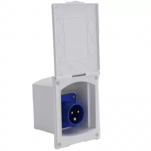 Caravan motorhome installation CEE 16A 230V caravan inlet plug socket IP44