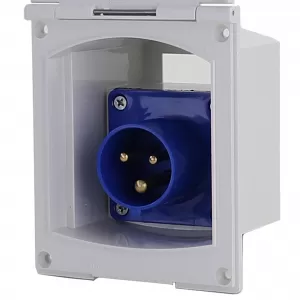 Caravan motorhome installation CEE 16A 230V caravan inlet plug socket IP44