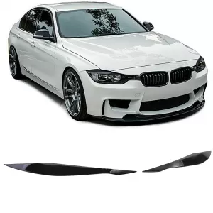 image-72-Fényszóró szemöldök Evil Eye fényes fekete BMW 3-as F30 F31 11-19