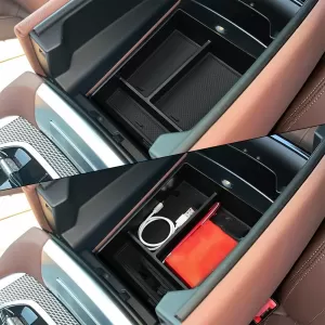 Storage compartment insert in center armrest fits for BMW X5 G05 X6 G06 X7 G07