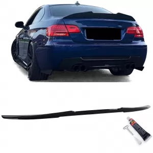 Ducktail rear spoiler black gloss suitable for 3 Series BMW E92 Coupe 06-13