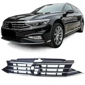 image-53-Hűtőrács fekete króm díszlécekkel VW Passat B8 3G Facelift 2019-2023