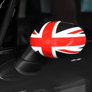 Mirror caps Union Jack black red fits for Mini F54 F55 F56 F57 13-18