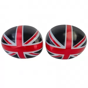 Mirror caps Union Jack black red fits for Mini F54 F55 F56 F57 13-18