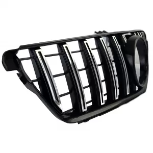 Sport grille black gloss chrome for Mercedes C-Class W204 S204 C204