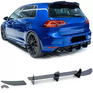 Rear diffuser splitter rear apron performance for VW Golf 7 R pre-facelift 12-17