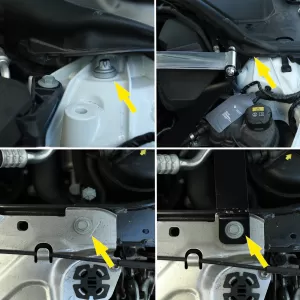 Set de bare de rigidizare pentru performanță, 3 piese, potrivit pentru BMW Seria 3 G20 G21 316 318 320 330 M340-image-6203433