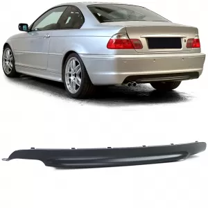 Rear diffuser black fits BMW E46 M-package coupe convertible sedan touring