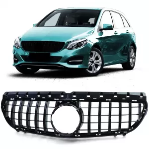 Sport grille glossy black suitable for Mercedes B-Class W246 14-18