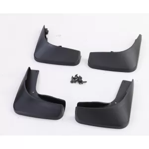 Mud flap set front and rear black for VW Golf 6 08-12