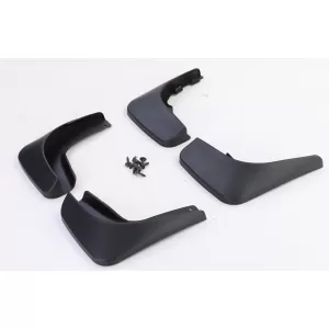 Mud flap set front and rear black for VW Golf 6 08-12