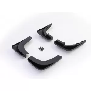 Mud flap set front and rear black for VW Golf 6 08-12