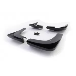 Mud flap set front and rear black for VW Golf 6 08-12