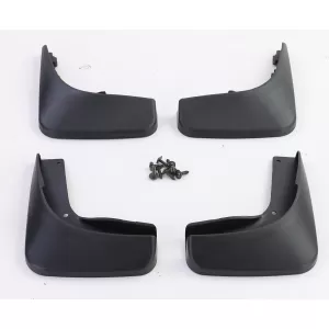 Mud flap set front and rear black for VW Golf 6 08-12