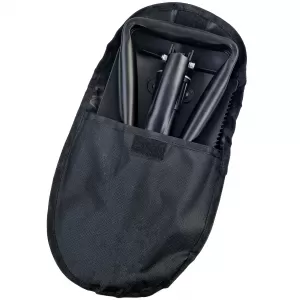 RAMROXX Lopată Pliabilă Supraviețuire Neagră Lopată Săpăligă Fierăstrău incl. Pungă-image-6203569