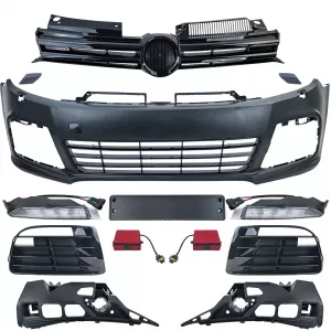 image-39-Sport R első lökhárító + nappali menetfény + hűtőrács VW Golf 6 2008-2013