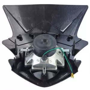 Motorcycle Universal Headlight Mask Gothic incl. Headlight in Carbon Look