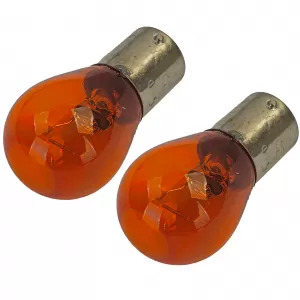 Indicator bulb incandescent lamp light source BAU15S 12V 21W orange (pair)