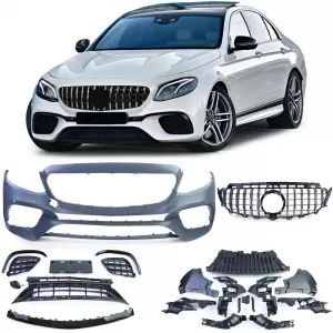 image-49-Sport lökhárító fekete króm hűtőráccsal Mercedes E-osztály W213 16-20