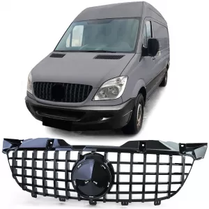 Sport grille black gloss for Mercedes Sprinter W906 pre-facelift 06-13