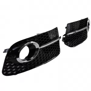 Honeycomb Grille Inserts Bumper Black Gloss for Audi Q5 8R 12-16